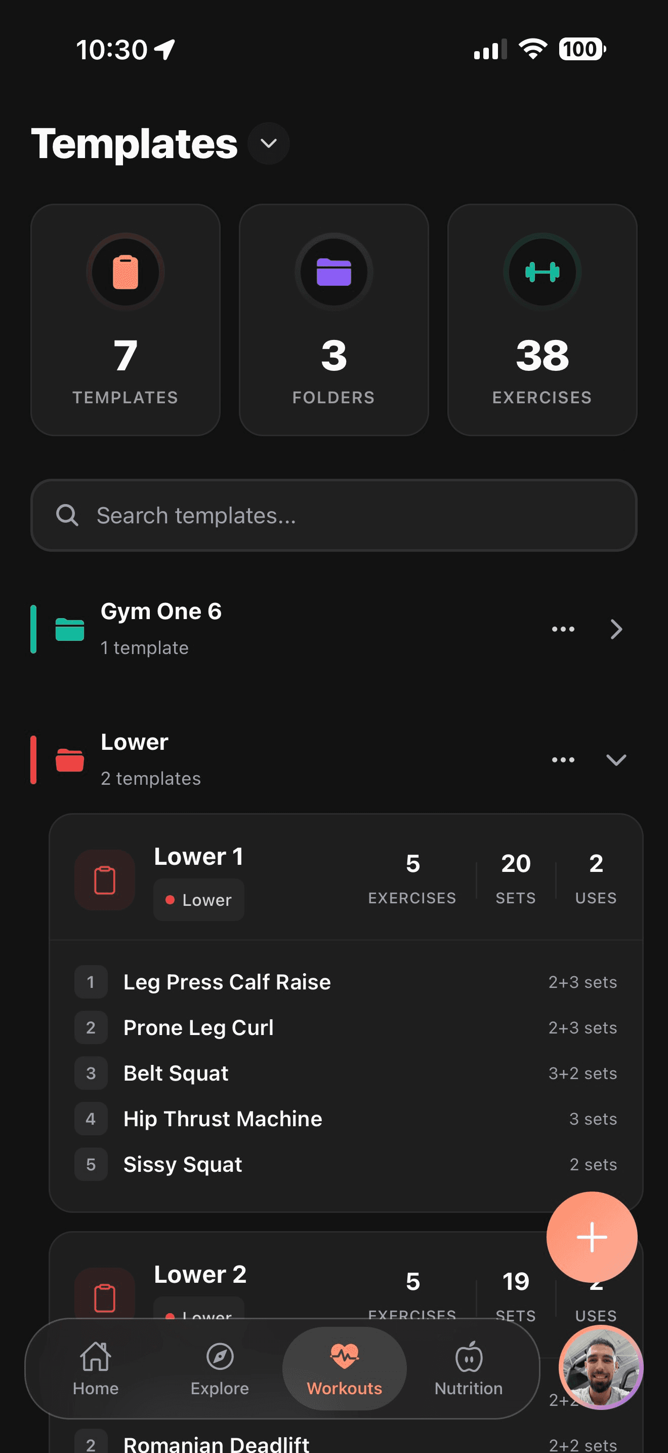 Templates — Ready-made routines